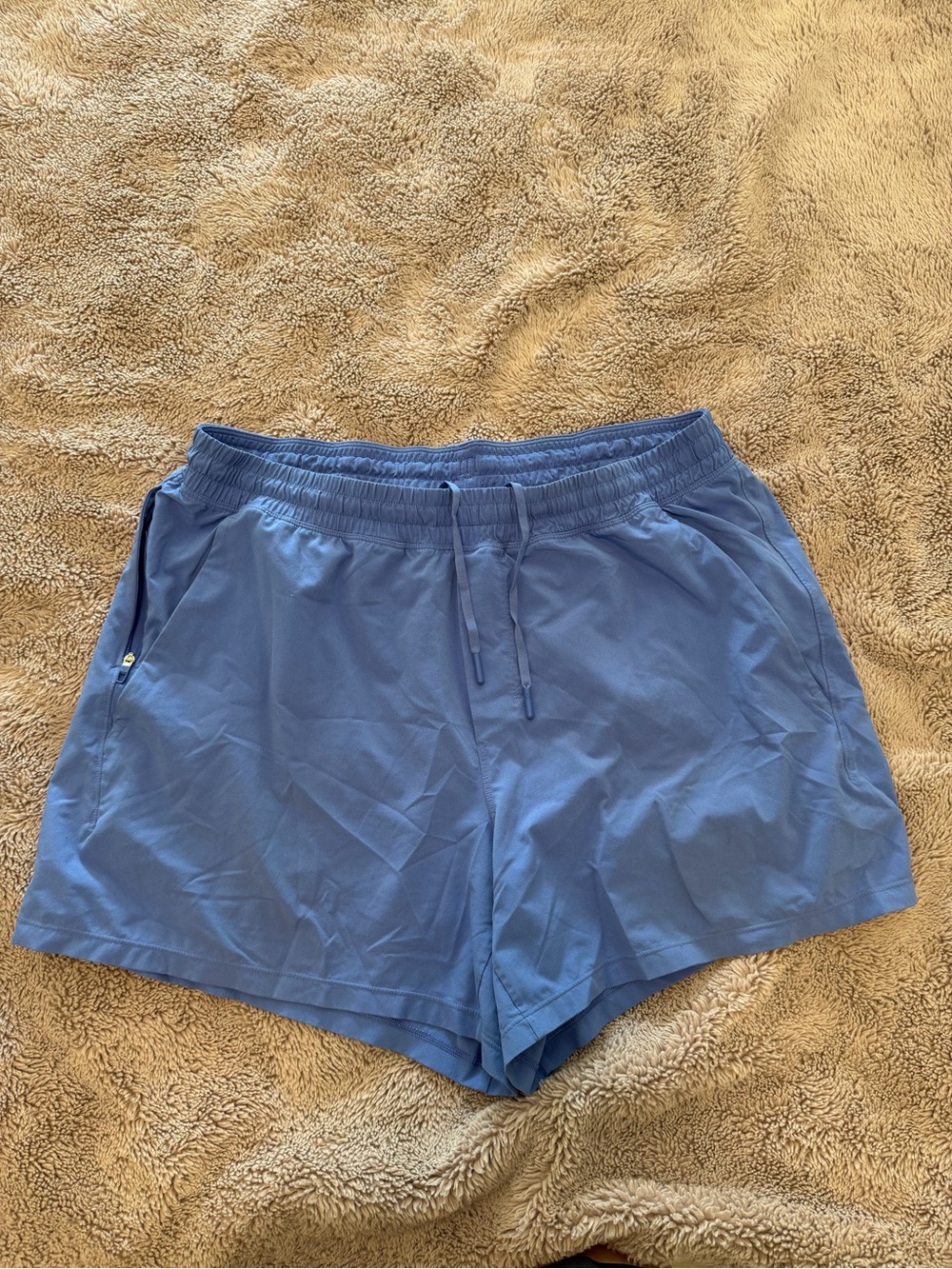 Lululemon Pace Breaker 5” Linerless Light Blue Men’s Drawstring Athletic Shorts